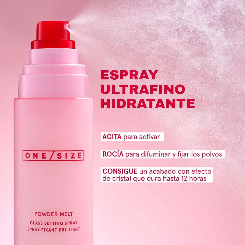 POWDER MELT GLASS SETTING SPRAY (FIJADOR DE MAQUILLAJE)